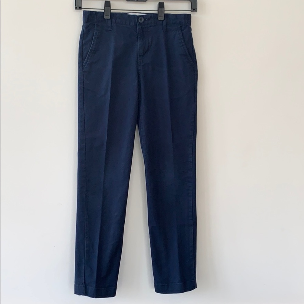 Old Navy Boys Blue Skinny Uniform Pants #C0020